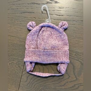 Baby gap purple knit hat 3-6M NWT retail $59